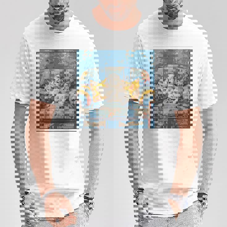 ビション・フリーゼ 音楽愛好家 絵画 犬 Tシャツ 面白い贈り物