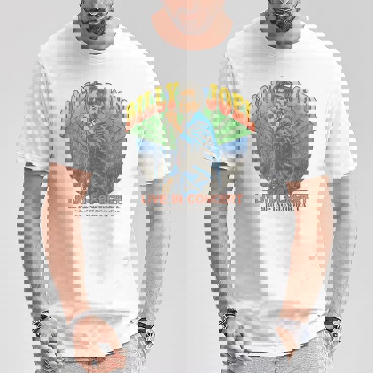 ビリー・ジョエル Live In Inglewood 1980 Tシャツ 面白い贈り物