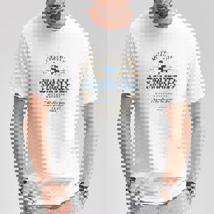 ビンテージ ミニチュア・シュナウザー レトロ Tシャツ 面白い贈り物