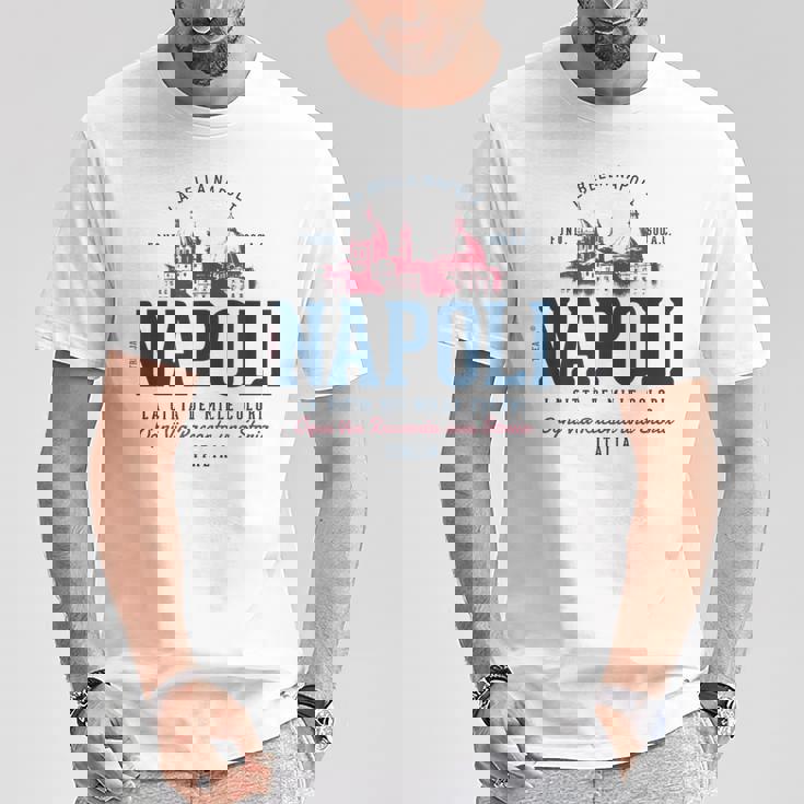ビンテージ・レトロ・ナポリ イタリア Tシャツ 面白い贈り物