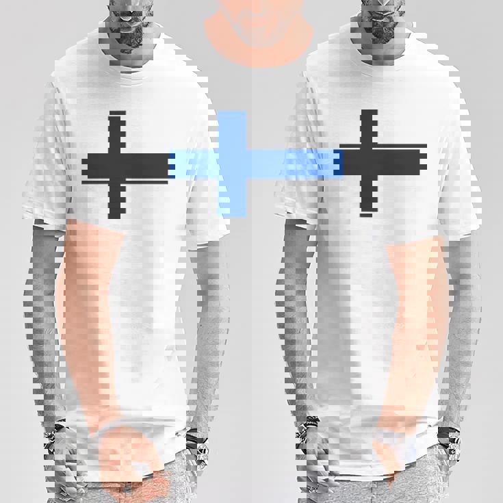 フィンランド国旗 ノルディック クロス Tシャツ 面白い贈り物
