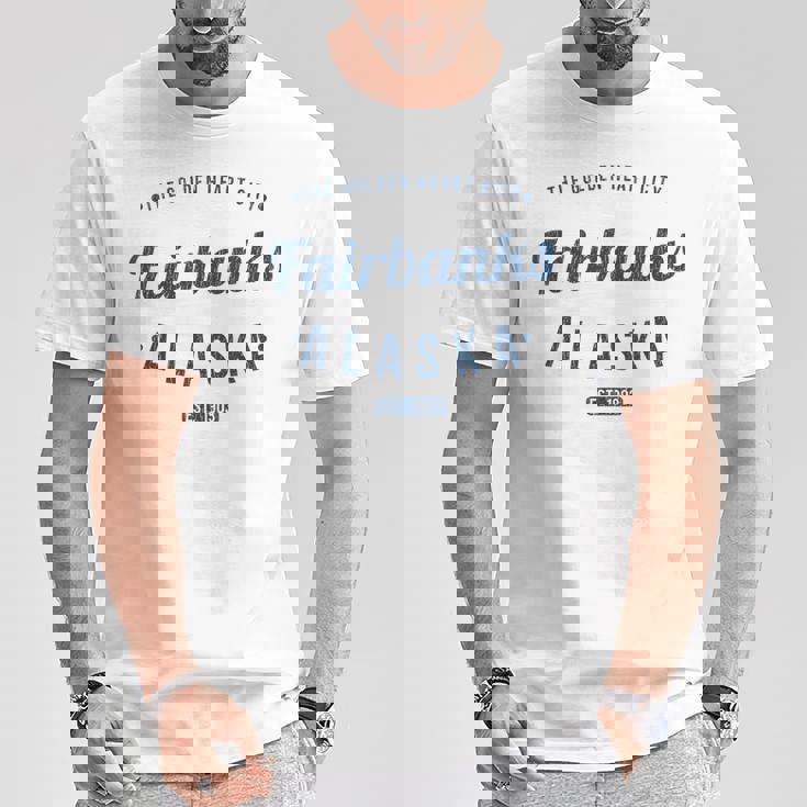 フェアバンクス アラスカ ヴィンテージ ミニマリスト お土産 Ak フェアバンクス Tシャツ 面白い贈り物