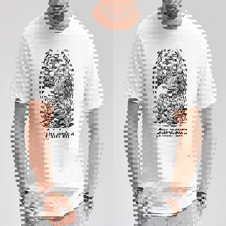 フェニックス。神話の鳥。灰から生まれ変わる。 Tシャツ 面白い贈り物