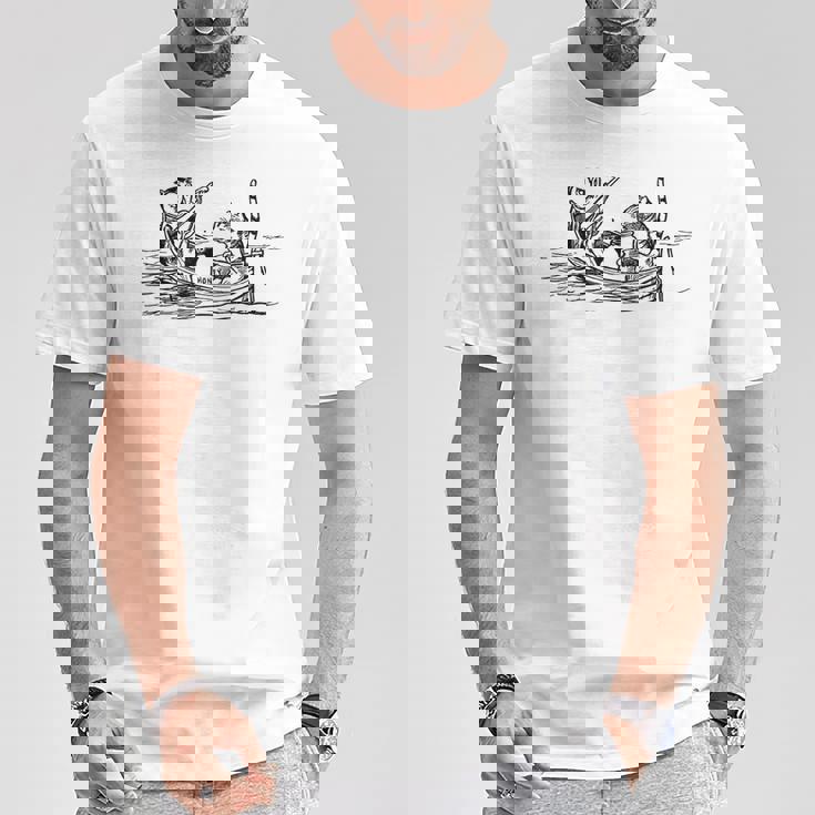 フクロウとプッシーキャット エドワード・リア Tシャツ 面白い贈り物