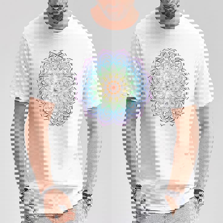 フラワー オブ ライフ フラワー ライト ワーカー スピリチュアル Tシャツ 面白い贈り物