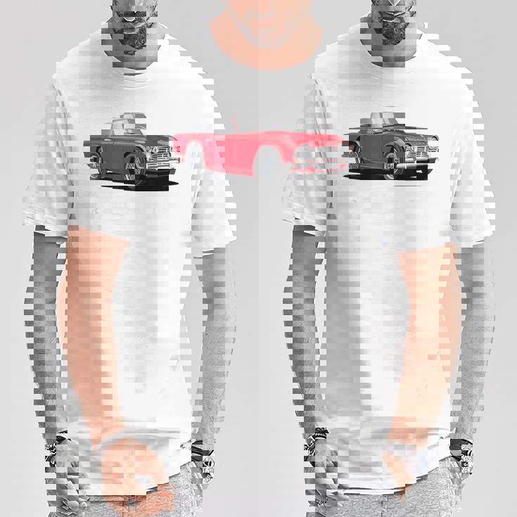 ブリティッシュクラシックスポーツカー トライアンフ Tr4 Tシャツ 面白い贈り物