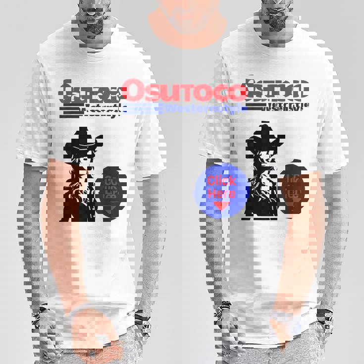 プレゼント パロディ 面白い ウエスタン Tシャツ 面白い贈り物