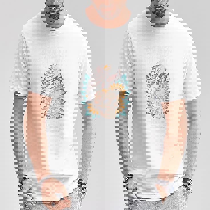 プレデター イーグル スカル ひまわり パワー 死 獲物 引用 Tシャツ 面白い贈り物