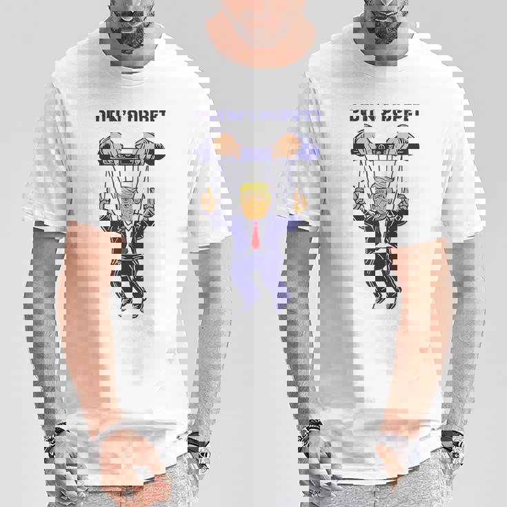 プーチンの操り人形トランプはロシアの資産政治パロディです Tシャツ 面白い贈り物