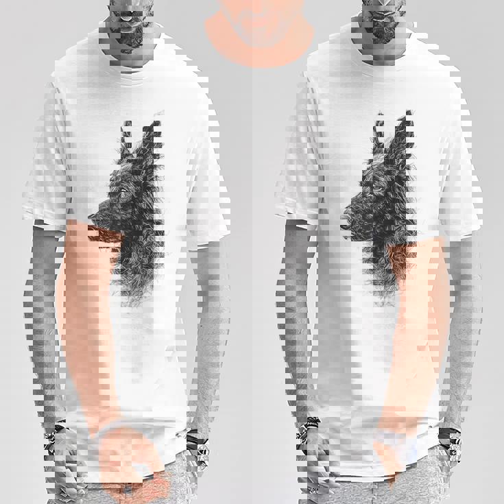 ベルギーシェパード 犬 グラフィック ペットアート ベルギーシェパード Tシャツ 面白い贈り物