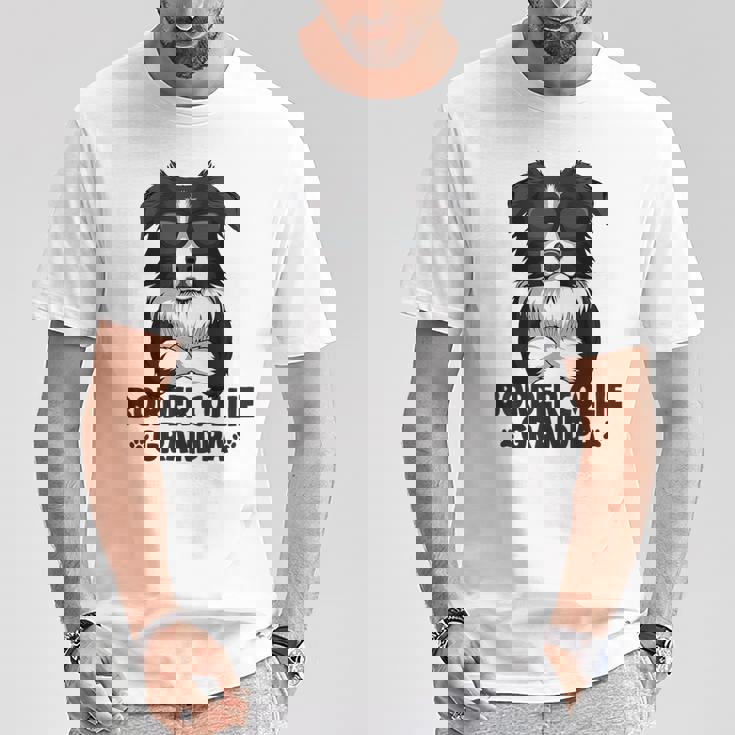 ボーダーコリー 犬 おじいちゃん Tシャツ 面白い贈り物