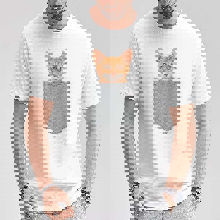 ポケットの中の猫ポケットキャット猫好き ねこ好き ネコ好きニャー猫 猫の飼い主 心電図 おもしろ 可愛い ねこ ネコ 猫 長袖tシャツ Tシャツ 面白い贈り物