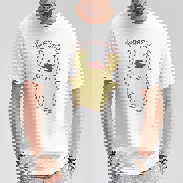 ポムポムプリン ジャンプ ライトカラー Tシャツ 面白い贈り物
