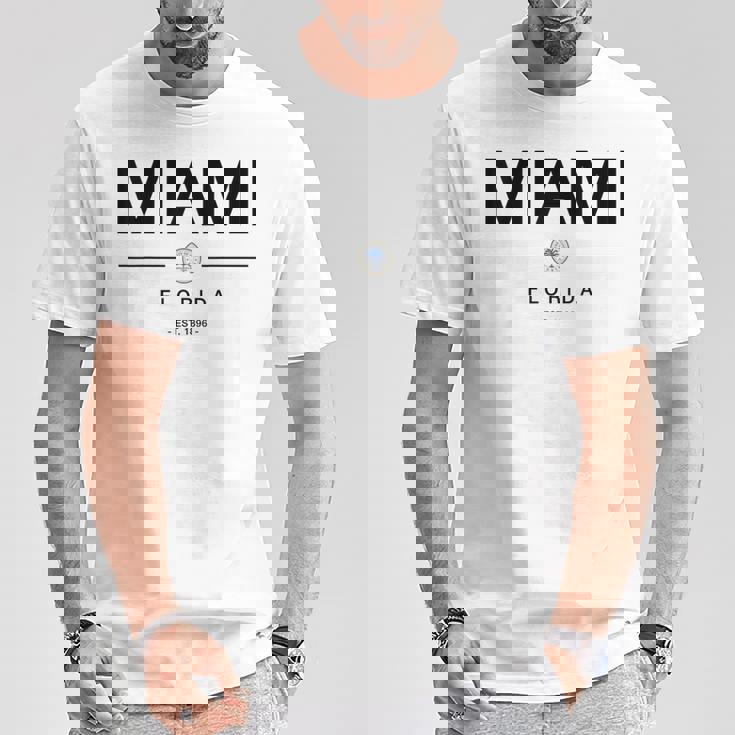 マイアミ フロリダ マイアミ旅行 ヴィンテージ マイアミ フロリダ ギフト Tシャツ 面白い贈り物