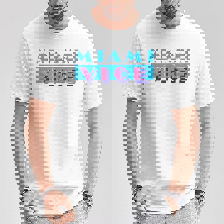 マイアミバイスのロゴ Tシャツ 面白い贈り物