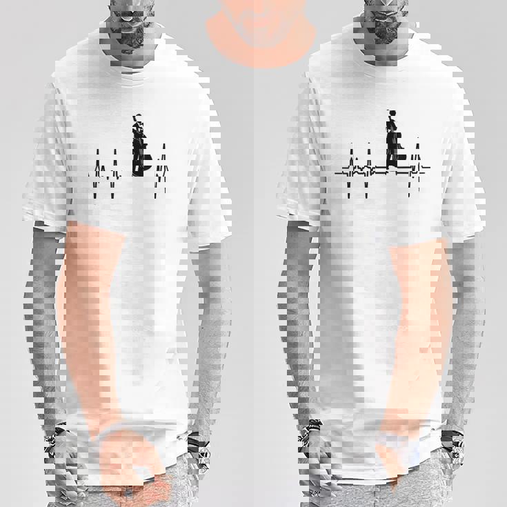 マイ・ハート・ビーツ・フォー・コントラバス・ハートビート Tシャツ 面白い贈り物