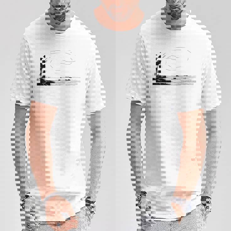 マス フライフィッシング サーモン Tシャツ 面白い贈り物