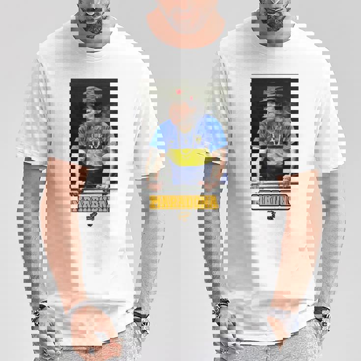 マラドーナ ボカハバノ 長袖tシャツ Tシャツ 面白い贈り物