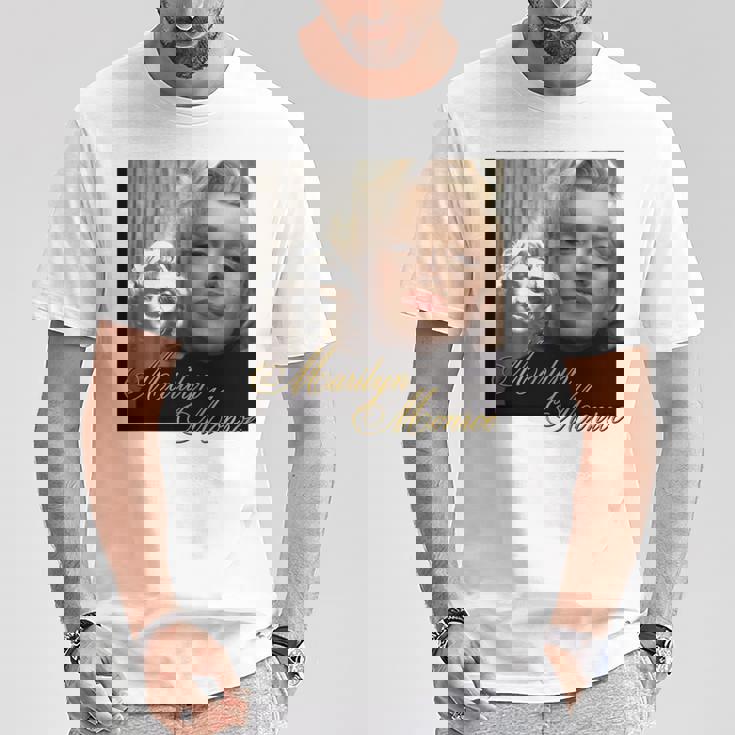 マリリンモンロー_004 長袖tシャツ Tシャツ 面白い贈り物