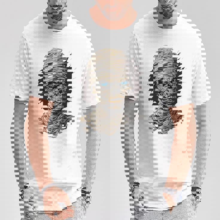 ミイラ コスチューム ハロウィン 不気味なアート ミイラ Tシャツ 面白い贈り物