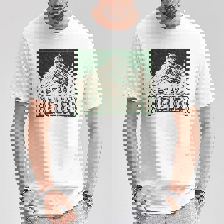 ミシガン 長袖tシャツ Tシャツ 面白い贈り物