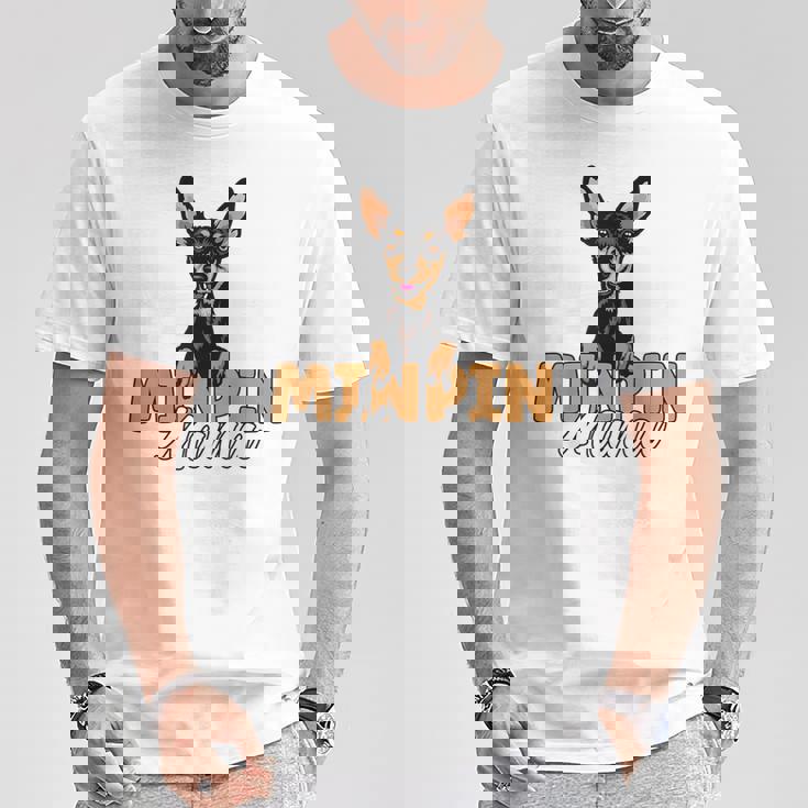 ミニピン ママ かわいい ミニチュア ピンシャー 犬 ママ ミニピン マザー Tシャツ 面白い贈り物