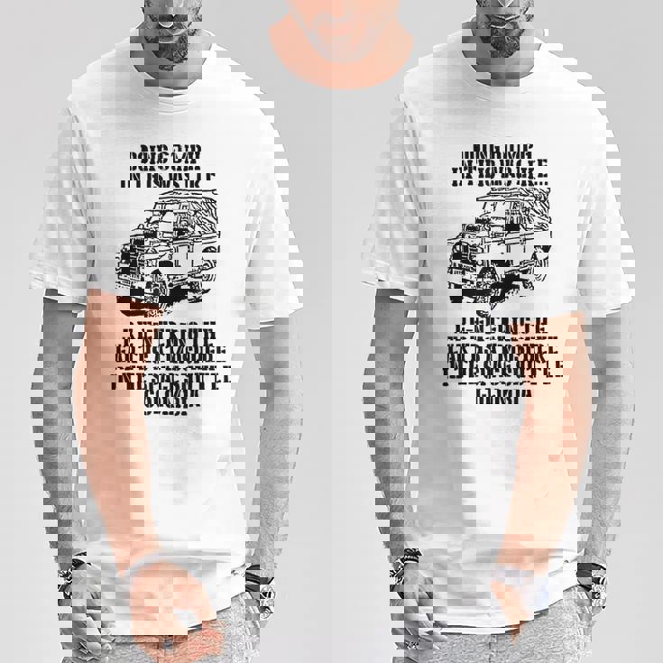 ミリタリーユーモア ランドローバーのファン Tシャツ 面白い贈り物