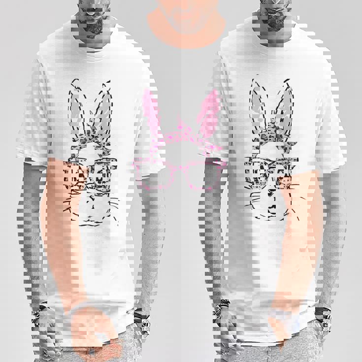 メガネをかけたウサギ ウサギ好き うさぎ好き うさぎの飼い主 おもしろ うさぎ 兎 Tシャツ 面白い贈り物