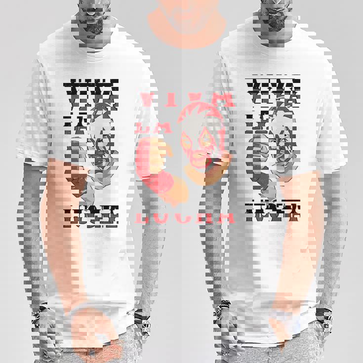 メキシコプロレス レスラー ルチャリブレ マスク メキシコ ファイター 長袖tシャツ Tシャツ 面白い贈り物