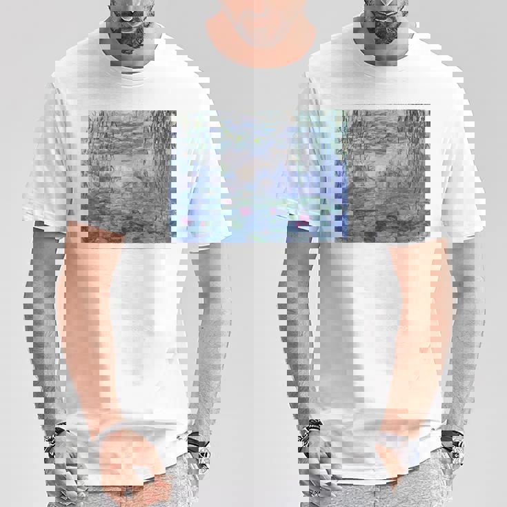 モネ 睡蓮 Tシャツ 面白い贈り物