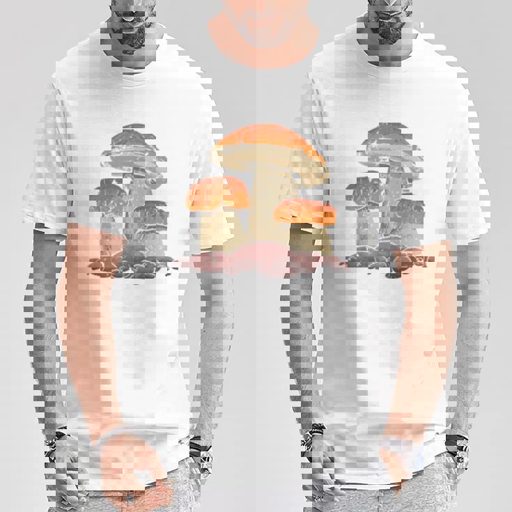 モレル茸 長袖tシャツ Tシャツ 面白い贈り物