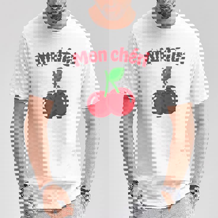モンシェリ、チェリー Tシャツ 面白い贈り物