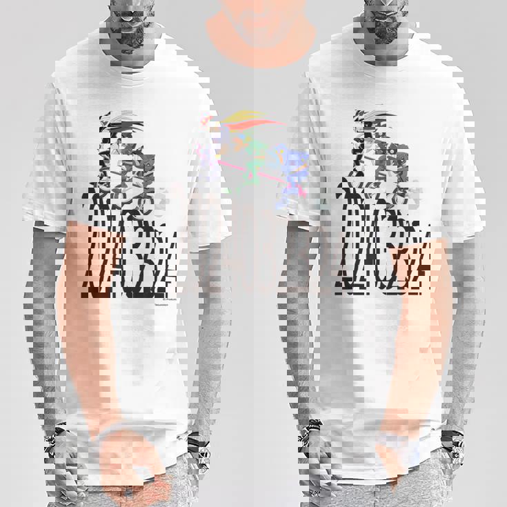 ヤッターマン おしおき三輪車b Tシャツ 面白い贈り物