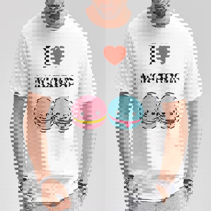 ユーモアマカロン フランスのデザートペストリー マカロンが大好き Tシャツ 面白い贈り物