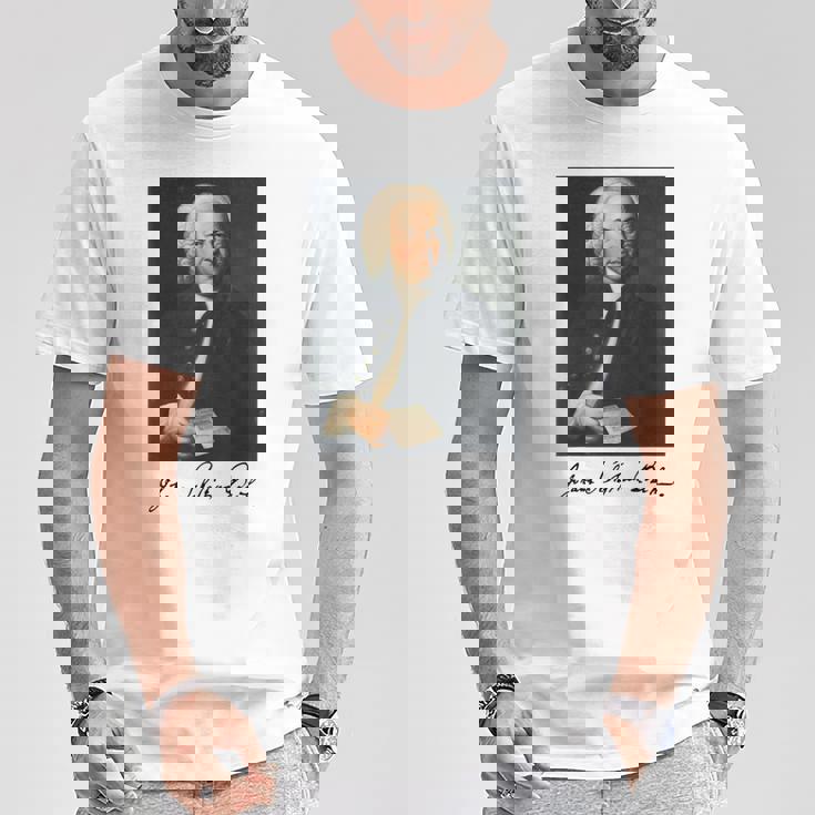 ヨハン・セバスティアン・バッハ 作曲家 クラシック音楽 Bach Composer Classical Music Tシャツ 面白い贈り物