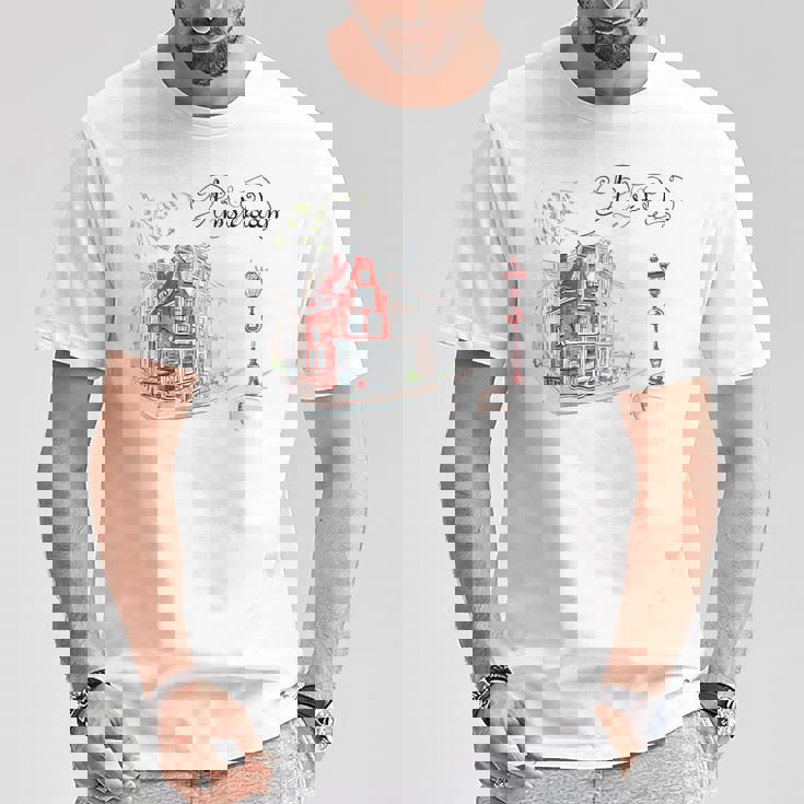 ヨーロッパ オランダ オランダ アムステルダム バケーション お土産 Tシャツ 面白い贈り物