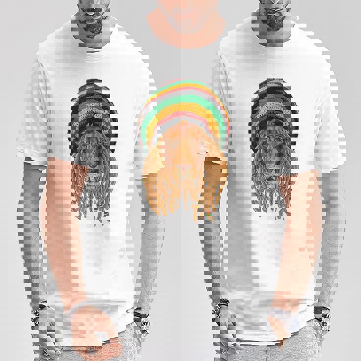 ラスタライオン ジャマイカ ラスタファリ カラーギフト レゲエ愛好家に Tシャツ 面白い贈り物