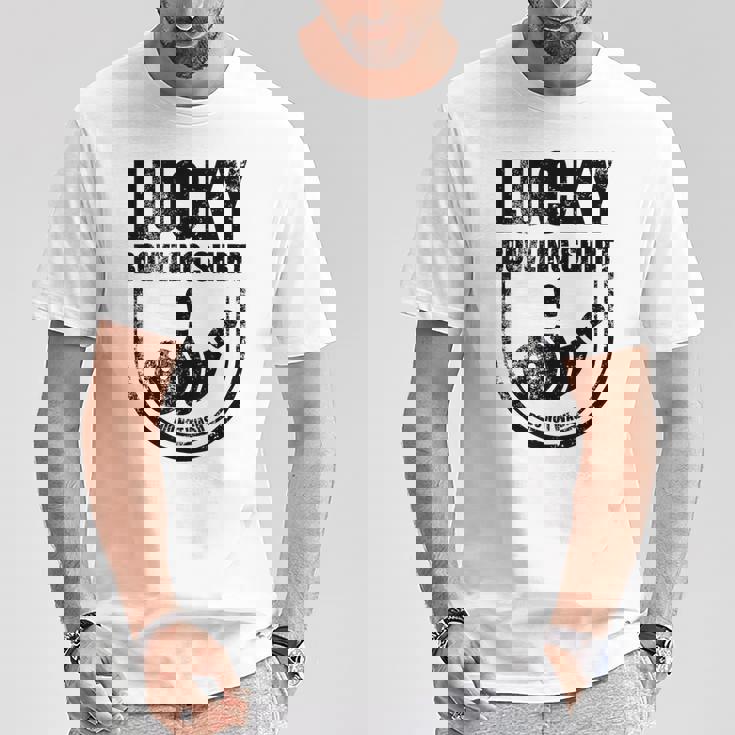 ラッキーボウリングシャツはボウラーのための面白い引用を洗わないでください Tシャツ 面白い贈り物