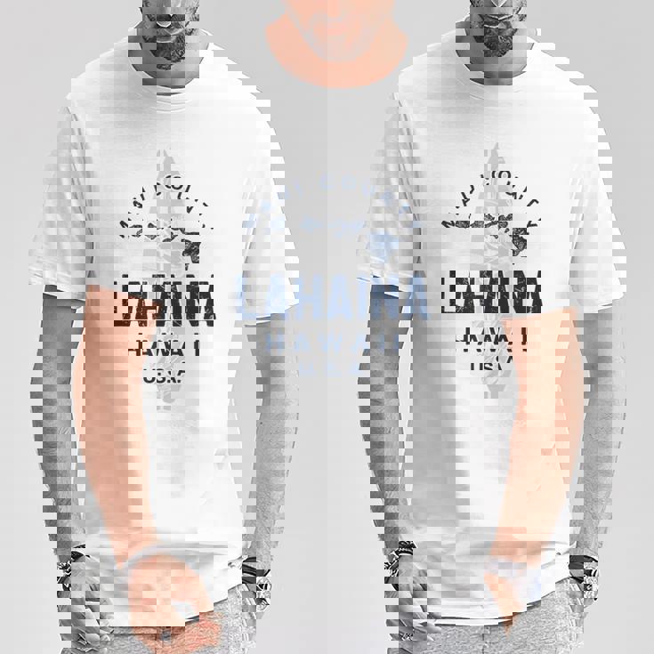 ラハイナ マウイ ハワイ ヴィンテージ ハワイ諸島 サーフ Tシャツ 面白い贈り物