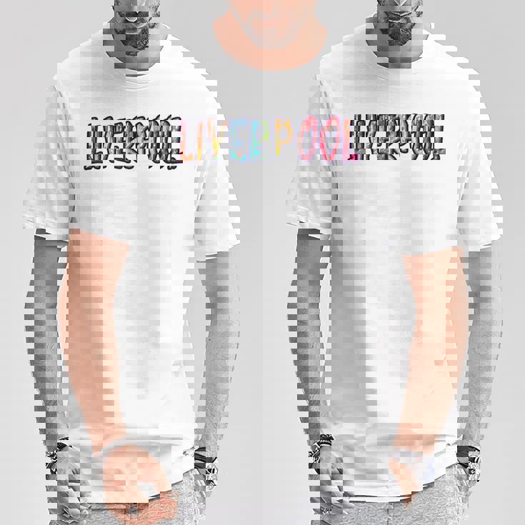 リバプールイングランド リバプールグラフィック Tシャツ 面白い贈り物