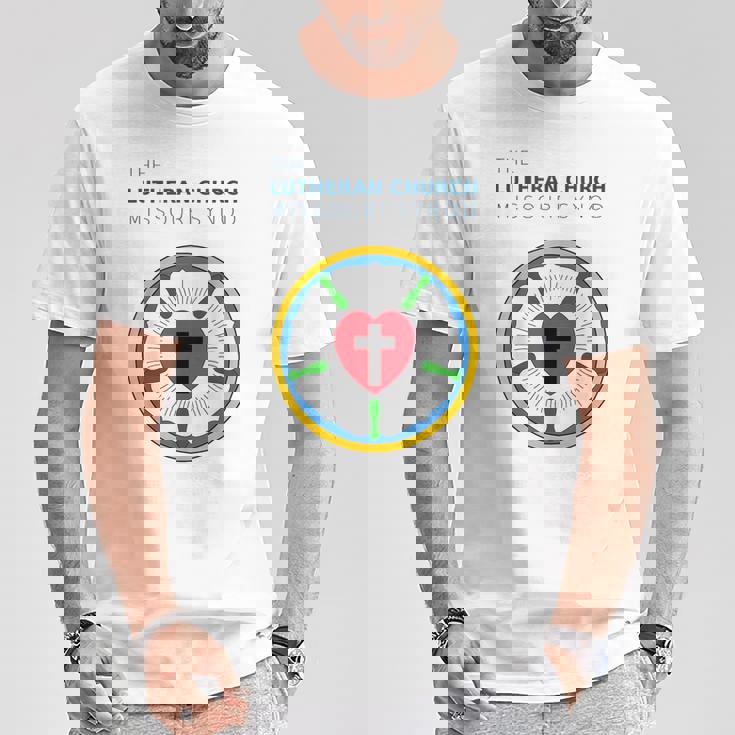 ルーテル教会 ミズーリ州会議 Lcms ローズシールロゴ Tシャツ 面白い贈り物
