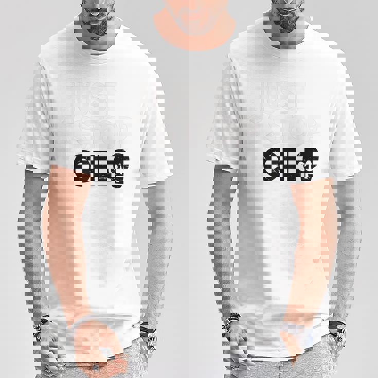 レトロ Justtop Oilave The Earth Meme Tシャツ 面白い贈り物