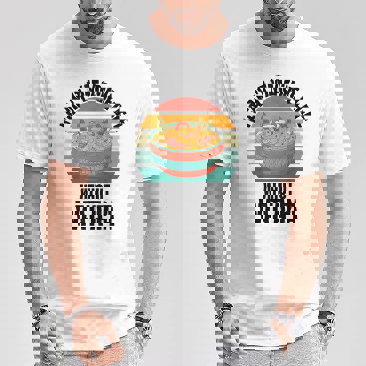 レトロでかわいいヴァタパ ワタパなしでは人生は想像できない。 Tシャツ 面白い贈り物