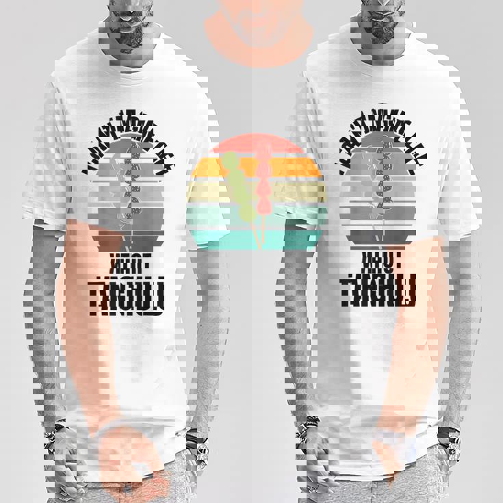 レトロタングル「Tanghuluなしでは人生は想像できない」 Tシャツ 面白い贈り物