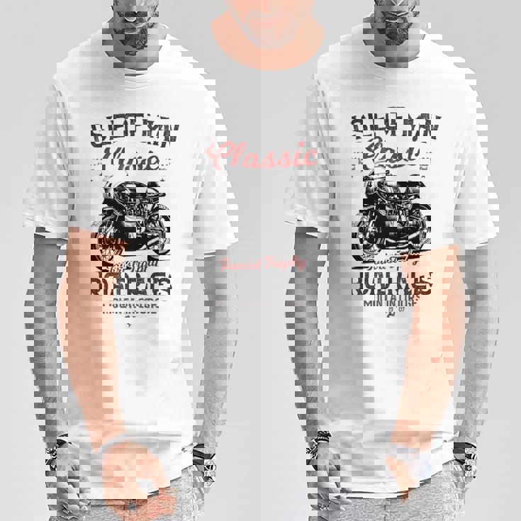 レトロマン島ttレースヴィンテージバイクレース 長袖tシャツ Tシャツ 面白い贈り物