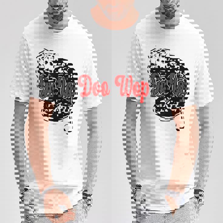 ロカビリー Doo Wop ヴィンテージ 50年代 音楽 レトロ ロックンロール Tシャツ 面白い贈り物