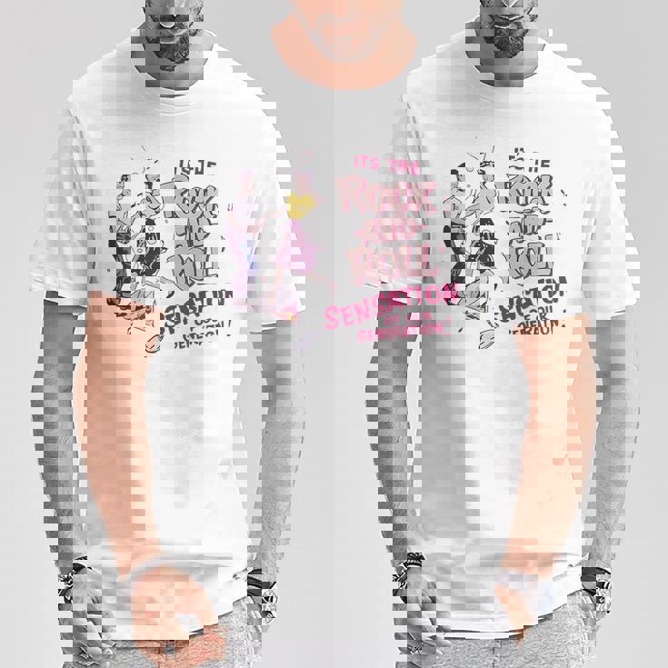 ロックンロール レトロ 50年代 ロカビリー ビンテージスタイル 1950年代 Tシャツ 面白い贈り物