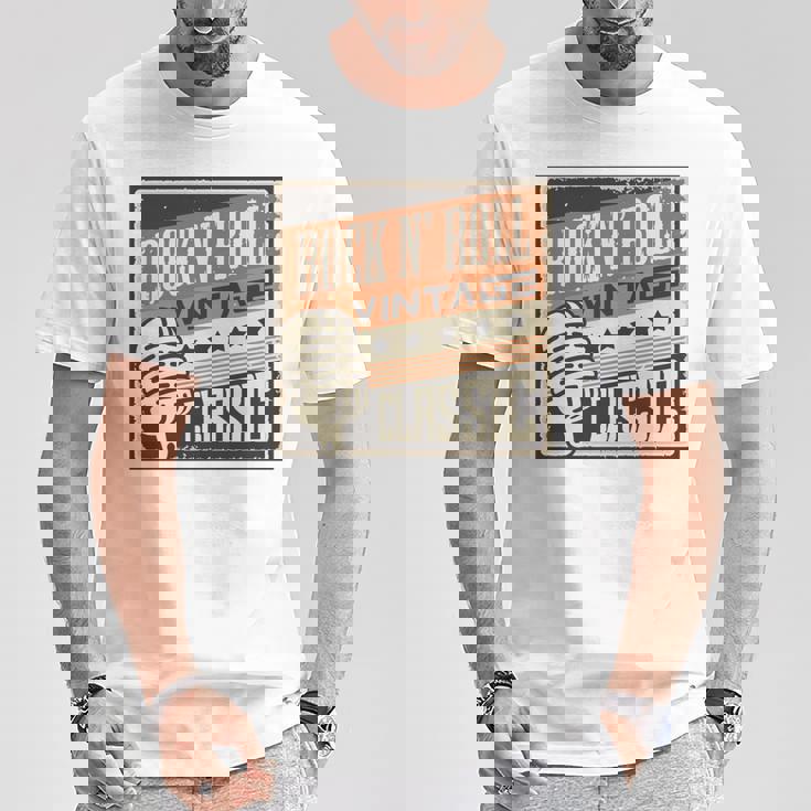 ロックンロールミュージック 1950年代ロカビリー Us 長袖tシャツ Tシャツ 面白い贈り物