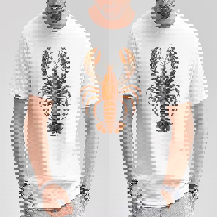 ロブスター ヒョウ ザリガニ ケイジャンフェスティバル 美学 長袖tシャツ Tシャツ 面白い贈り物