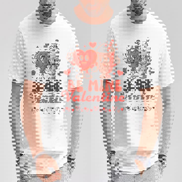 ロマンチックな手描きのスタイル バレンタインデー Tシャツ 面白い贈り物